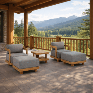 Teak Wood Garden Furniture - Granada 5-Piece Set